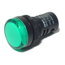 Piloto luminoso CHINT ND16-22DS/2 22mm 24V verde compacta
