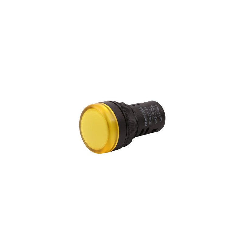 Piloto luminoso CHINT ND16-22DS/2 22mm 24V amarillo compacta