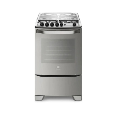 Cocina ELECTROLUX 56GXQ multigas 4 hornallas gris