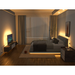 Tira led MACROLED 16W 600led 24v 2700K luz cálida por metro