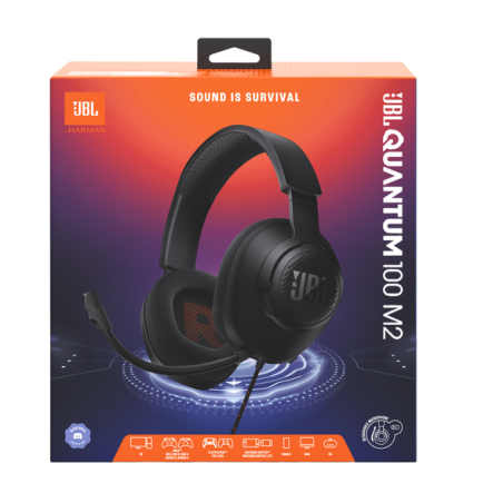 Auriculares gamer JBL QUANTUM 100M2 con micrófono