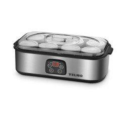 Yogurtera YELMO YG-1708 8 frascos de vidrio 180ml temporizador y pantalla LCD