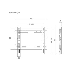 Soporte TV NISUTA NSSOTV43FE 23 a 43''