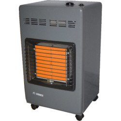 Estufa garrafera EVEREST gas licuado 1900-3800KCAL/H encendido piezoeléctrico gris