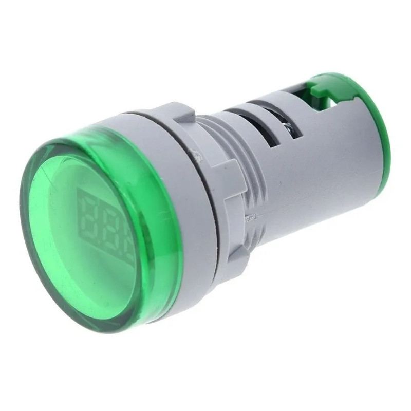 Voltiamperimetro ZURICH digital 22mm verde Voltiamperimetro ZURICH digital 22mm verde