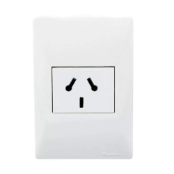 Conjunto armado CAMBRE S.XXII 1 tomacorriente combinado polarizado 10A blanco