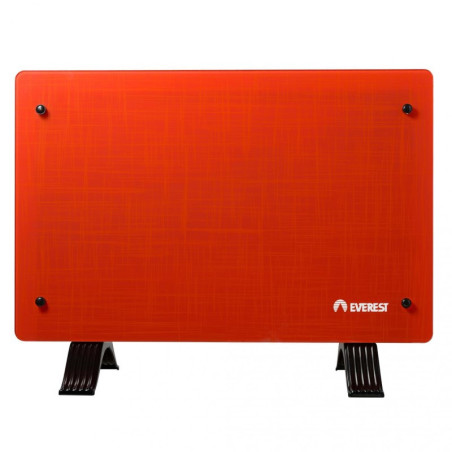 Vitrocalefactor EVEREST JX-1220R vidrio templado 2000W con forzador rojo