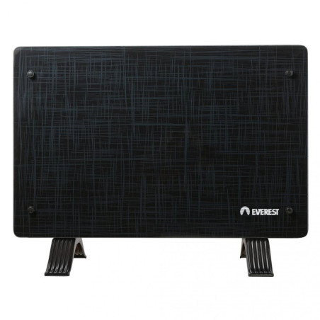 Vitrocalefactor EVEREST JX-1220N vidrio templado 2000W con forzador negro