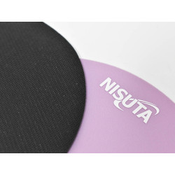Mouse pad NISUTA NSPAD25M 25x23cm ergonómico con apoya muñecas