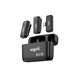Micrófono corbatero doble NISUTA NSMICW3 Receptor USB-C