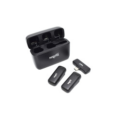 Micrófono corbatero doble NISUTA NSMICW3 Receptor USB-C