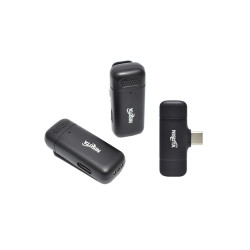 Micrófono corbatero doble NISUTA NSMICW3 Receptor USB-C