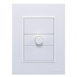 Conjunto armado CAMBRE BAUHAUS variador para ventilador 300w blanco