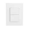 Conjunto armado CAMBRE BAUHAUS 2 puntos doble 10A blanco