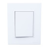 Conjunto armado CAMBRE BAUHAUS 1 punto cuadruple 10A blanco