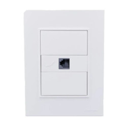 Conjunto armado CAMBRE BAUHAUS toma telefonico blanco