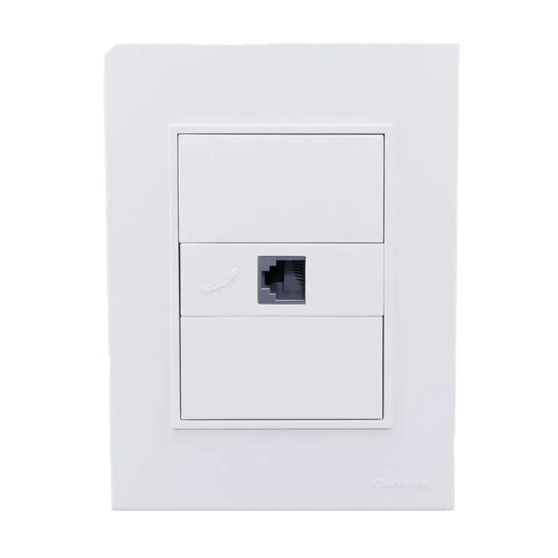 Conjunto armado CAMBRE BAUHAUS toma telefonico blanco