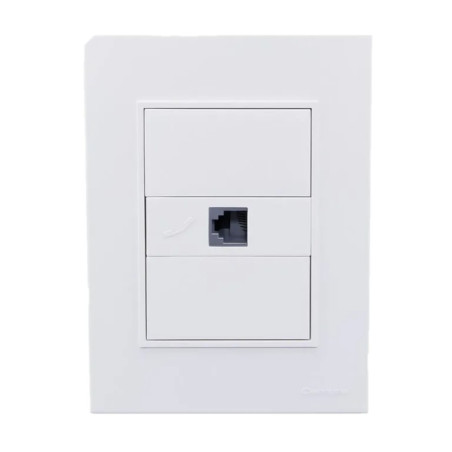 Conjunto armado CAMBRE BAUHAUS toma telefonico blanco