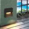 Aplique led 180° ILUMINACIÓN CARP cuadrado 3W 3000K luz cálida
