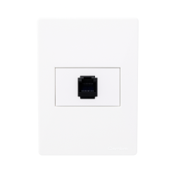 Conjunto armado CAMBRE S.XXII toma red rj45 E5 blanco