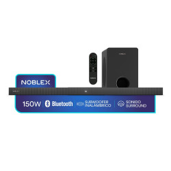 Barra de sonido NOBLEX SB250SW 150W RMS + Subwoofer