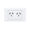 Conjunto armado CAMBRE S.XXII tomacorriente doble combinado 10A blanco