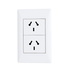 Conjunto armado CAMBRE S.XXII 2 tomacorrientes combinado polarizado 10A blanco