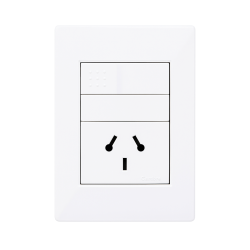 Conjunto armado CAMBRE S.XXII 1 punto y 1 tomacorriente combinado 10A blanco