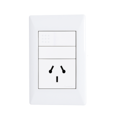 Conjunto armado CAMBRE S.XXII 1 punto y 1 tomacorriente combinado 10A blanco
