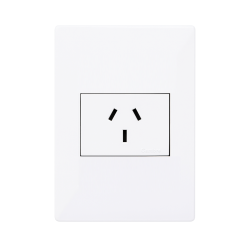 Conjunto armado CAMBRE S.XXII 1 tomacorriente polarizado 20A blanco