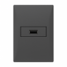 Conjunto armado CAMBRE S.XXII toma usb A 2.5A gris