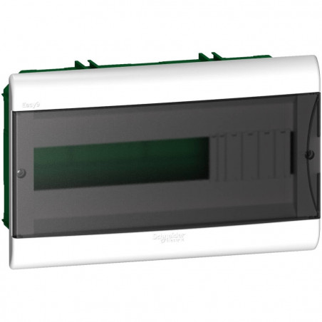 Caja para térmicas SCHNEIDER Easy9 de PVC 16 módulos para embutir con puerta fume