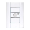 Conjunto armado JELUZ VERONA variador ventilador 150w blanco