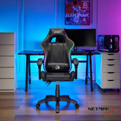 Silla gamer NETMAK NM-BEAST-RGB Iluminación RGB