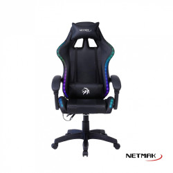 Silla gamer NETMAK NM-BEAST-RGB Iluminación RGB