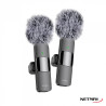 Micrófono corbatero Set x2 NETMAK NM-MC12 USB-C