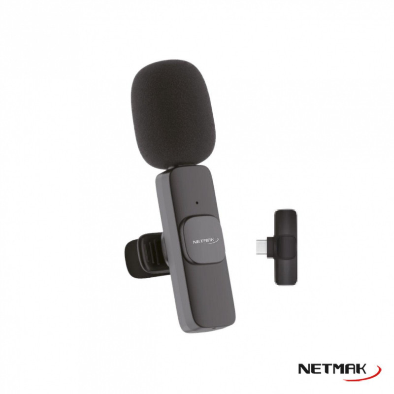 Micrófono corbatero NETMAK NM-MC10 USB-C