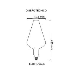 Lámpara led LEDVANCE VINTAGE EDITION 1906 5w 90lm 1800k luz cálida