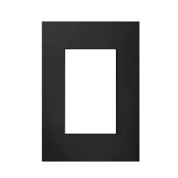 Tapa JELUZ PLATINUM 3 módulos negro