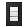 Tapa JELUZ PLATINUM 3 módulos negro