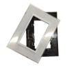 Tapa JELUZ CRISTAL 3 módulos con bastidor plateado