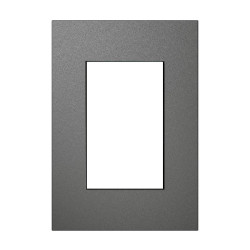 Tapa JELUZ Platinum para bastidor de 3 módulos antracita