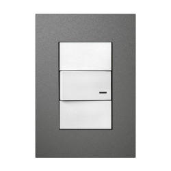 Tapa JELUZ PLATINUM 3 módulos antracita