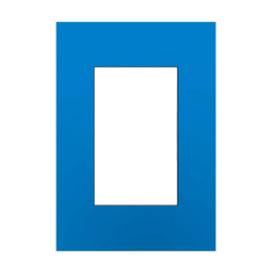 Tapa JELUZ PLATINUM 3 módulos azul eléctrico