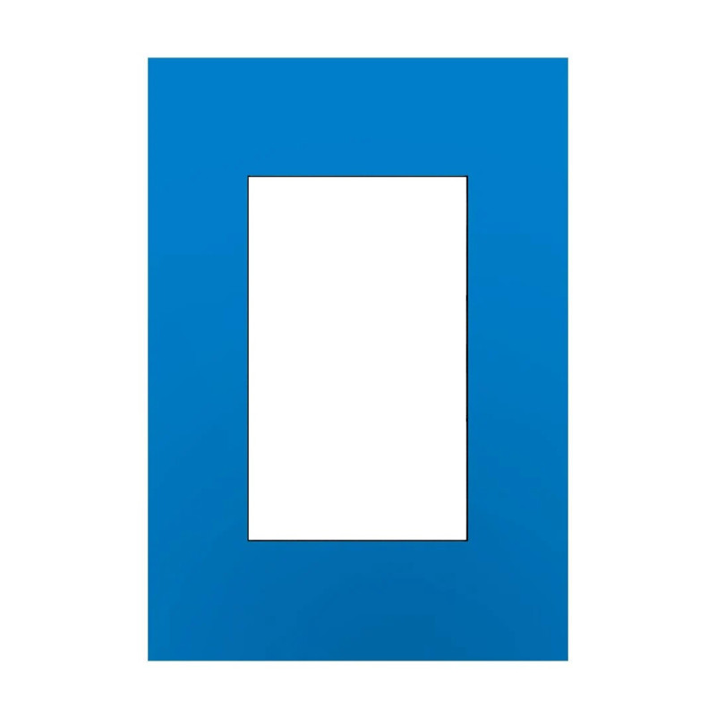 Tapa JELUZ PLATINUM 3 módulos azul eléctrico Tapa JELUZ PLATINUM 3 módulos azul eléctrico