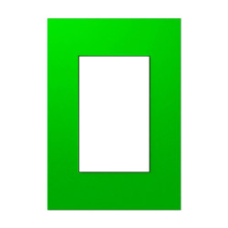 Tapa JELUZ PLATINUM 3 módulos verde