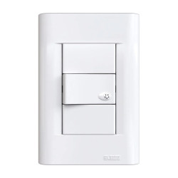 Tapa JELUZ B.O. 3 módulos blanco