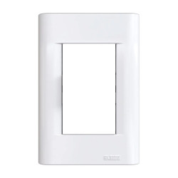 Tapa JELUZ B.O. 3 módulos blanco