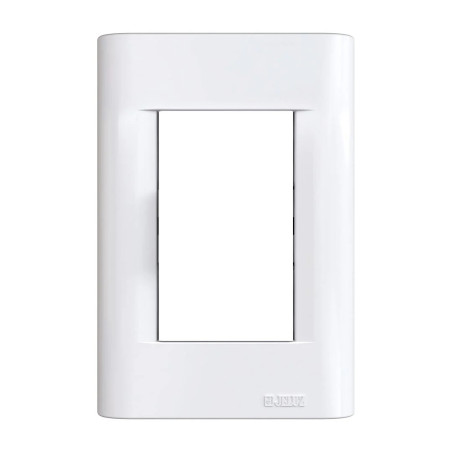 Tapa JELUZ B.O. 3 módulos blanco