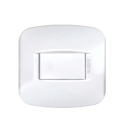Tapa JELUZ REGINA 1 módulos mignon blanco